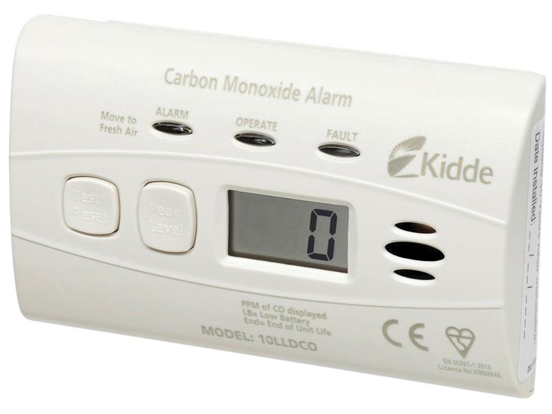 KID10LLDCO - 10LLDCO 10-Year Sealed Battery Digital Carbon Monoxide Alarm