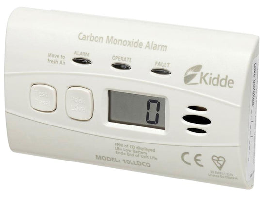 KID10LLDCO - 10LLDCO 10-Year Sealed Battery Digital Carbon Monoxide Alarm