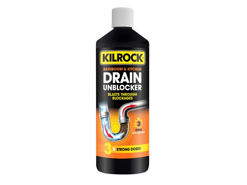 KILDRAIN1L - Bathroom & Kitchen Drain Unblocker 1L DRAIN 1L