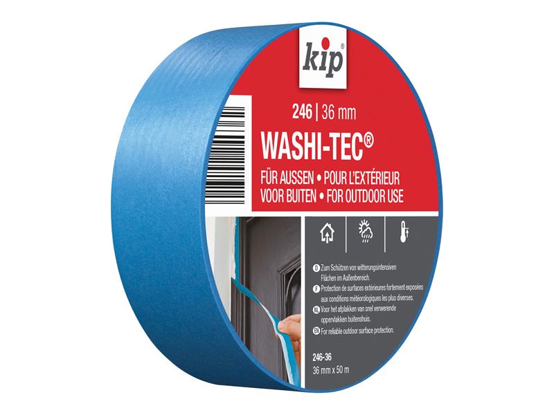 KIP222847 - 246 Premium Outdoor WASHI-TEC® Masking Tape 36mm x 50m