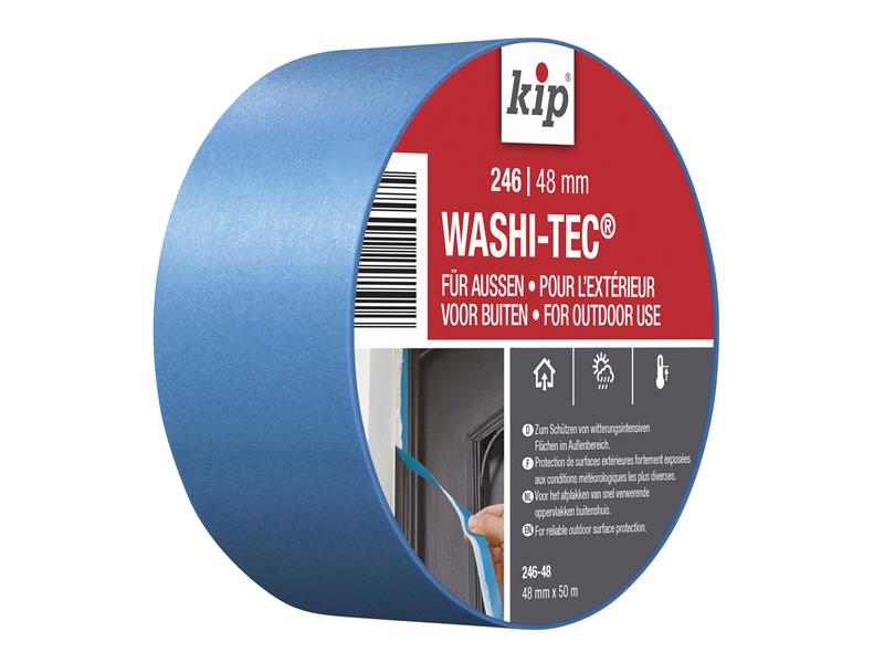 KIP222848 - 246 Premium Outdoor WASHI-TEC® Masking Tape 48mm x 50m