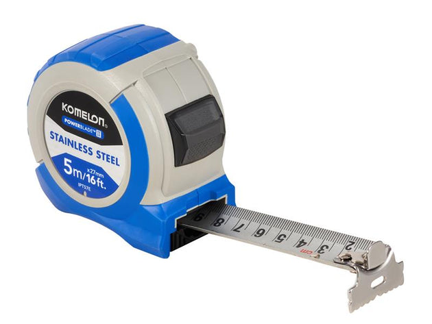 KOMIPT57E - Stainless Steel PowerBlade™ Pocket Tape 5m/16ft (Width 27mm)