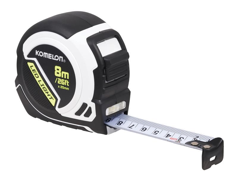 KOMPLD85ME - LED LIGHT Tape Measure 8m/26ft (Width 25mm)