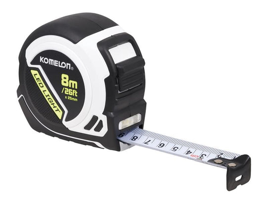KOMPLD85ME - LED LIGHT Tape Measure 8m/26ft (Width 25mm)