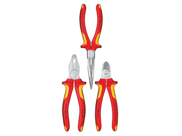 KPX002012 - 00 20 12 Elektro VDE Pliers Set, 3 Piece