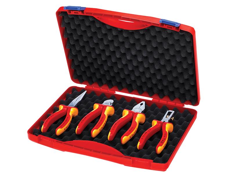 KPX002015 - 00 20 15 VDE Pliers Set in Case, 4 Piece