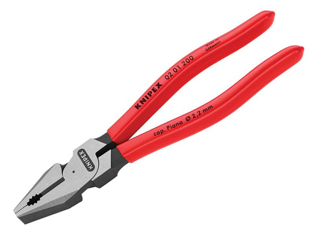 KPX0201200 - 02 01 200 High Leverage Combination Pliers Plastic Coated Grip 200mm