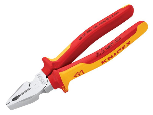 KPX0206200 - 02 06 200 VDE High Leverage Combination Pliers 200mm