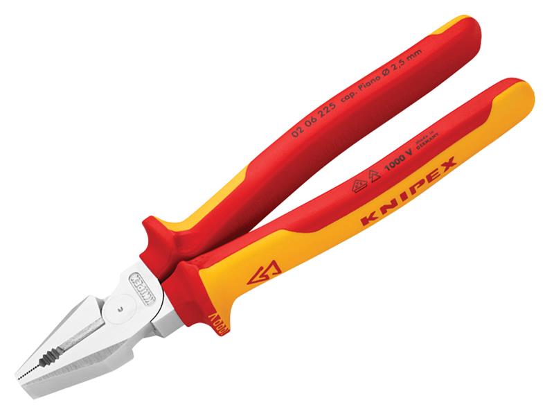 KPX0206225 - 02 06 225 VDE High Leverage Combination Pliers 225mm