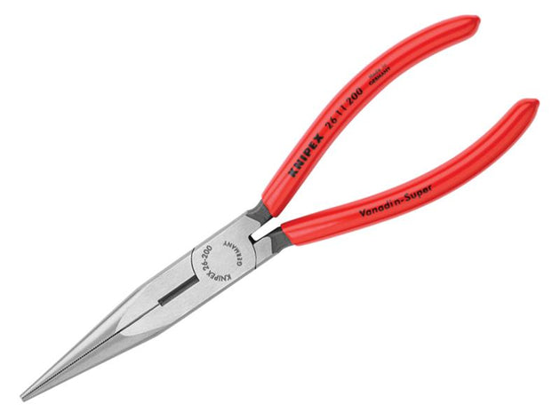 KPX2611200 - 26 11 200 Snipe Nose Side Cutting Pliers Plastic Coated Grips 200mm (8in)
