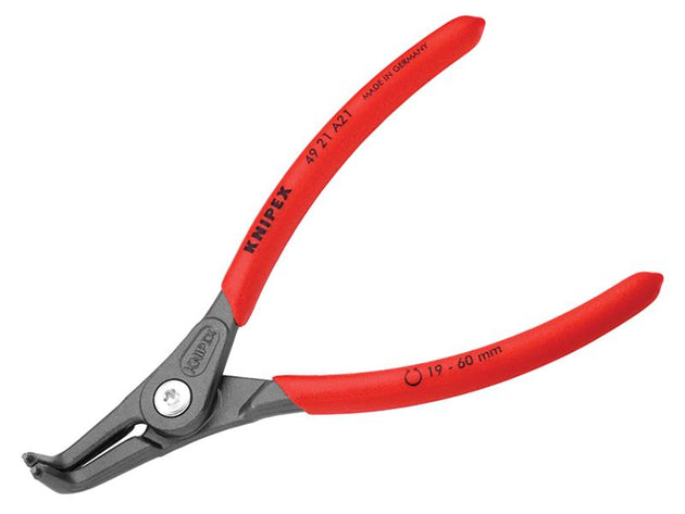 KPX4921A21 - 49 21 A21 Precision Circlip Pliers External 90Â° Bent Tip 19-60mm