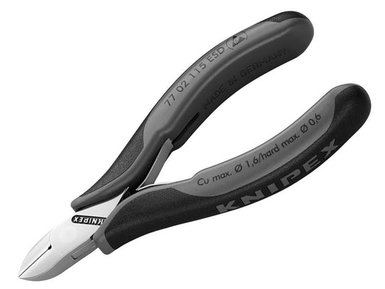 KPX7702ESD - 77 02 115 ESD Electronics Diagonal Cutters Round Head, Small Bevel 115mm
