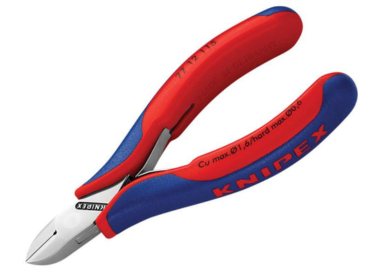 KPX7712115 - 77 12 115 Electronics Diagonal Cutter with Small Bevel & Lead Catcher 115mm
