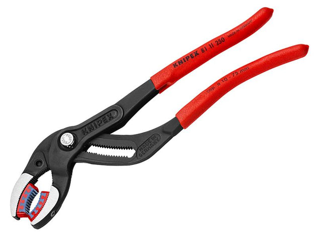 KPX8111250 - 81 11 250 Siphon and Connector Pliers Black Atramentized Finish 250mm