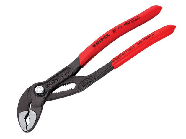 KPX8701180 - 87 01 180 Cobra® High-Tech Water Pump Pliers Plastic Coated Grip 180mm