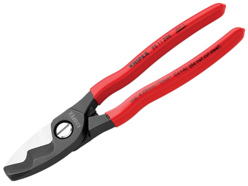 KPX9511200 - 95 11 200 Cable Shears with Twin Cutting Edge PVC Grip 200mm