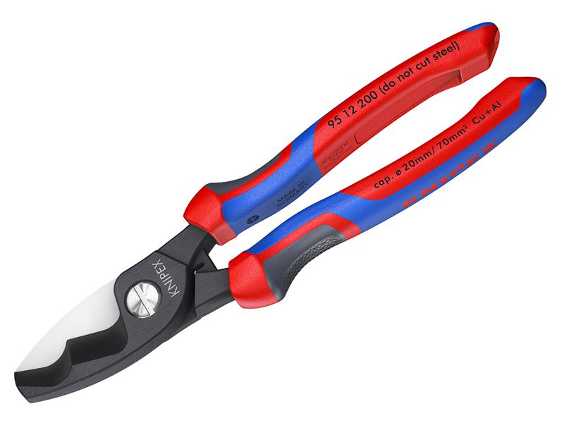 KPX9512200 - 95 12 200 Cable Shears with Twin Cutting Edge Comfort Handles 200mm