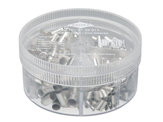 KPX9799911 - 97 99 911 Non-Insulated Wire Ferrules Assortment Box, 350 Piece