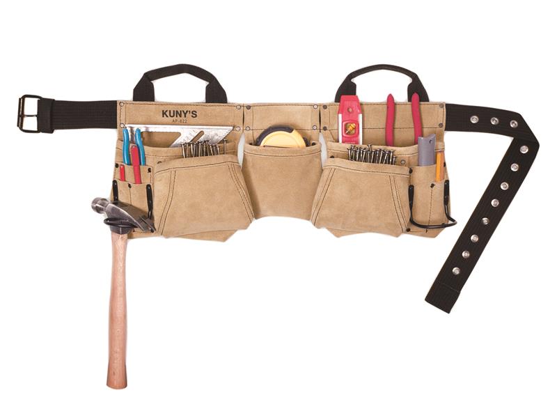 KUNAP622 - AP-622A Carpenter's Apron Split Grain Leather