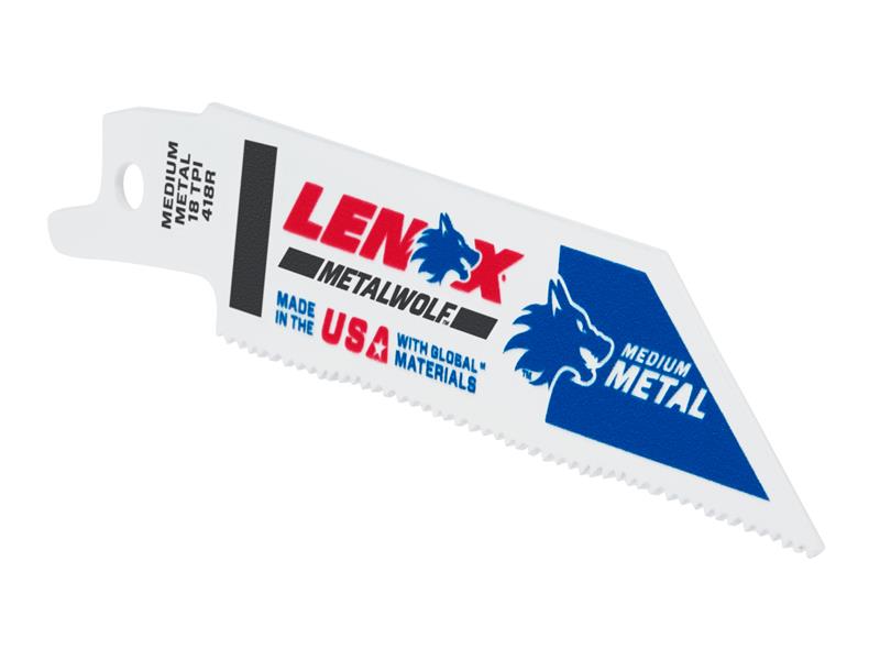 LEN20552418R - MetalWolf Wave Edge Reciprocating Saw Blade 102 x 19 x 0.9mm 18 TPI (Pack 5)