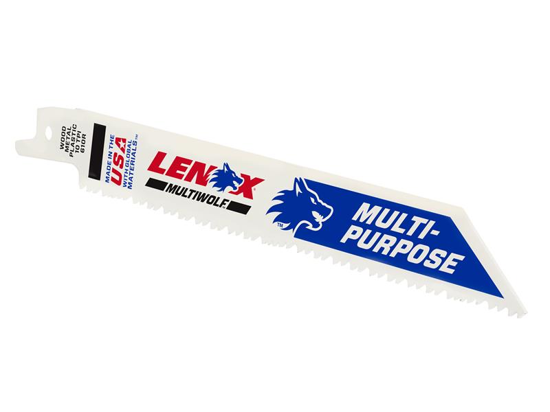 LEN20562610R - MultiWolf Wave Edge Reciprocating Saw Blade 152 x 19 x 0.9mm 10 TPI (Pack 5)