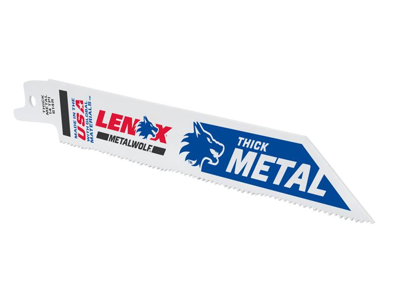 LEN20564614R - MetalWolf Wave Edge Reciprocating Saw Blade 152 x 19 x 0.9mm 14 TPI (Pack 5)