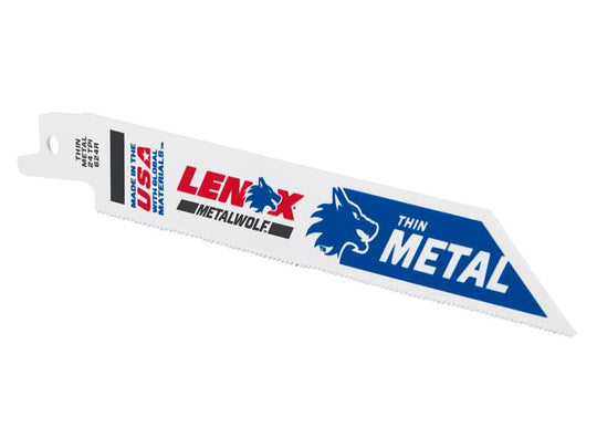 LEN20568624R - MetalWolf Wave Edge Reciprocating Saw Blade 152 x 19 x 0.9mm 24 TPI (Pack 5)