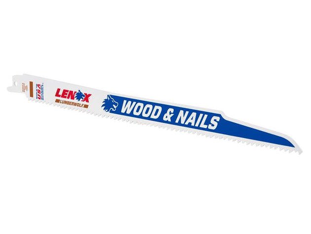 LEN20585156R - LumberWolf Reciprocating Saw Blade 305 x 19 x 1.3mm 6 TPI (Pack 5)