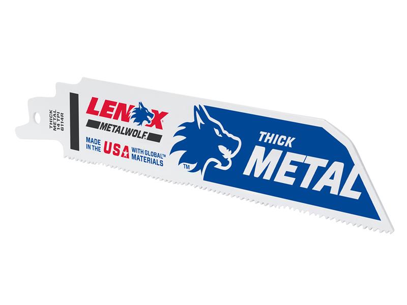 LEN26114R - MultiWolf Wave Edge Reciprocating Saw Blade 152 x 25 x 1.1mm 14 TPI (Pack 5)