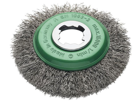 LES42337X - X-Lock Crimp Stainless Steel Bevel Brush 115mm Non Spark
