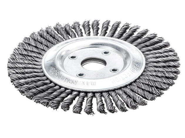LES47320140 - Pipeline Brush 40 Knots 125 x 22.2mm Bore Steel Wire
