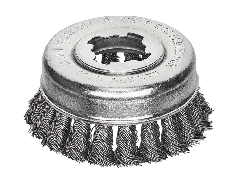 LES48321X - X-Lock Steel Knot Cup Brush 85mm Non Spark