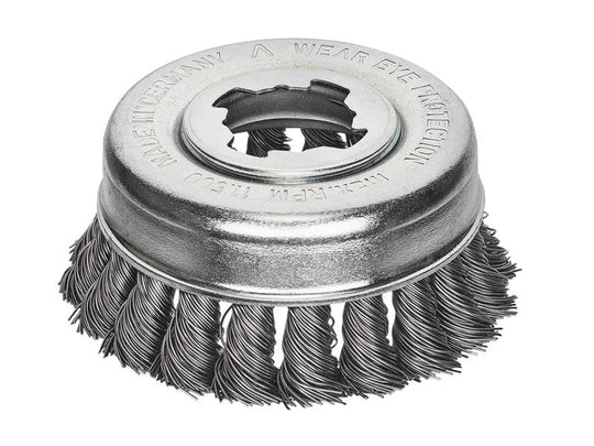 LES48321X - X-Lock Steel Knot Cup Brush 85mm Non Spark