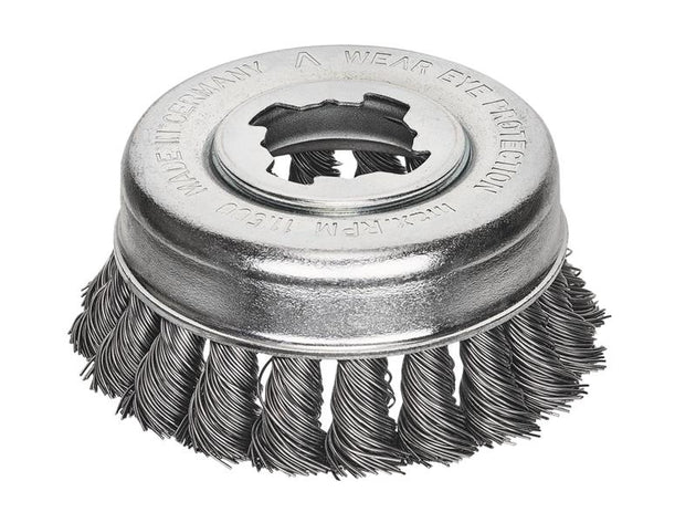 LES48321X - X-Lock Steel Knot Cup Brush 85mm Non Spark