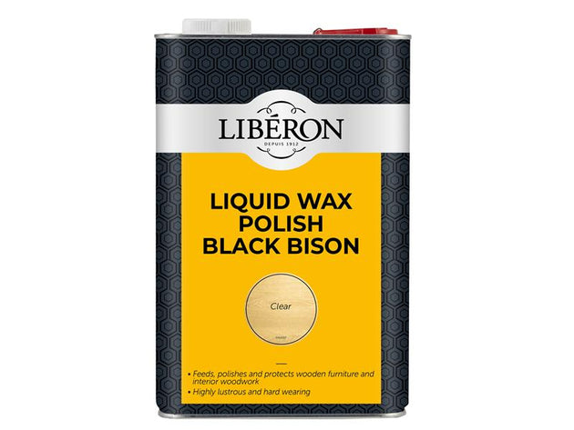 LIBBBLWCL5LN - Liquid Wax Polish Black Bison Clear 5 litre