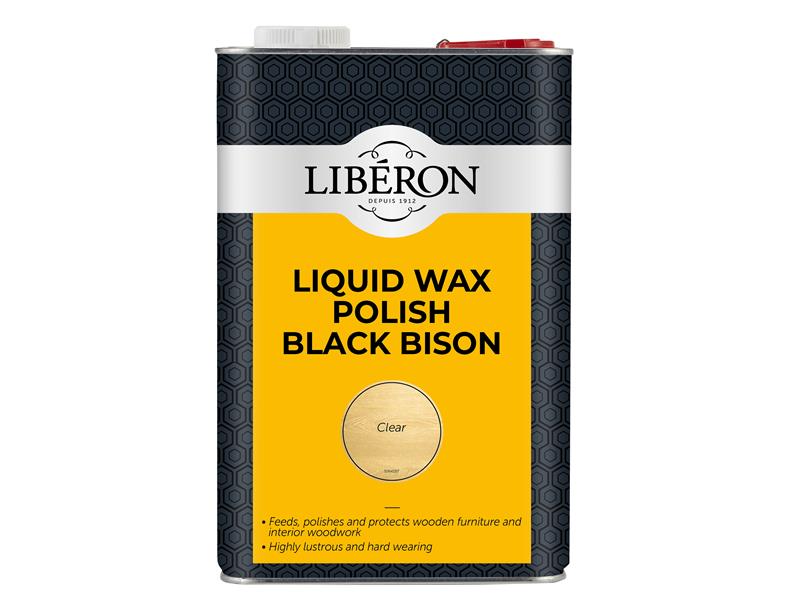 LIBBBLWCL5LN - Liquid Wax Polish Black Bison Clear 5 litre