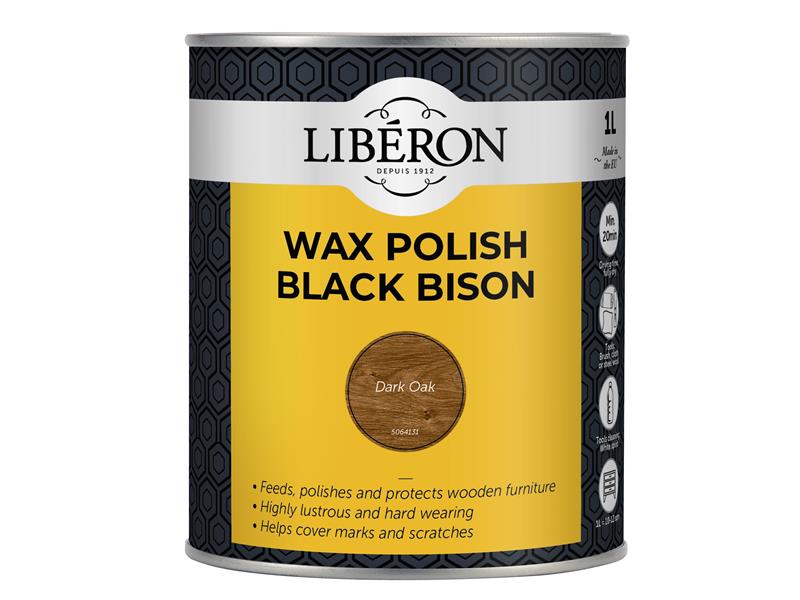 LIBBBPWDO1N - Black Bison Wax Paste Dark Oak 1kg