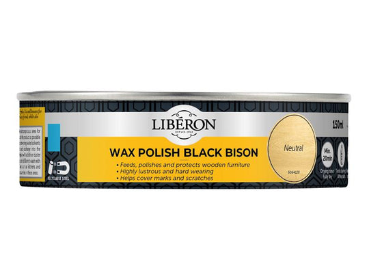 LIBBBPWN150N - Bison Paste Wax Neutral 150ml