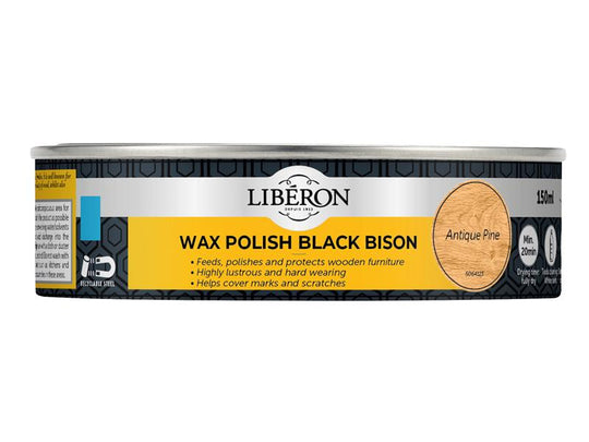 LIBBPWAP150N - Black Bison Wax Paste Antique Pine 150ml