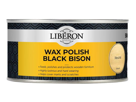 LIBBPWN500N - Bison Paste Wax Neutral 500ml