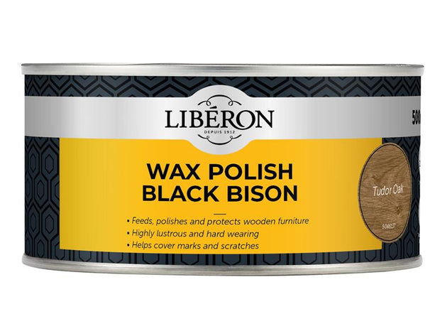 LIBBPWTO500N - Black Bison Wax Paste Tudor Oak 500ml