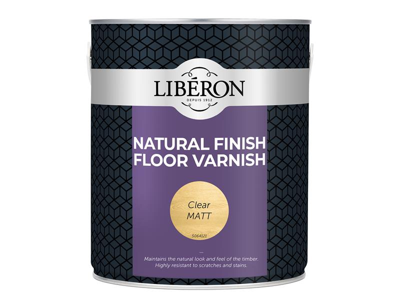 LIBFVWCM25LN - Natural Finish Floor Varnish Clear Matt 2.5 litre