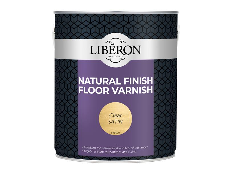 LIBFVWCS25LN - Natural Finish Floor Varnish Clear Satin 2.5 litre