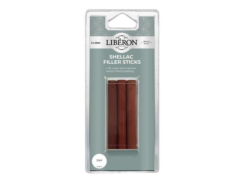 LIBSFSDN - Shellac Filler Sticks Dark (3 Pack)