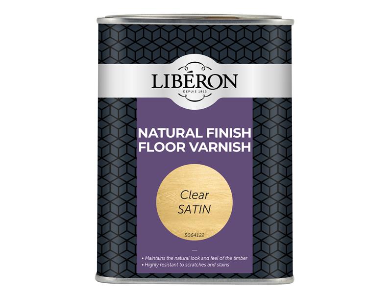 LIBVWNCS1LN - Natural Finish Floor Varnish Clear Satin 1L