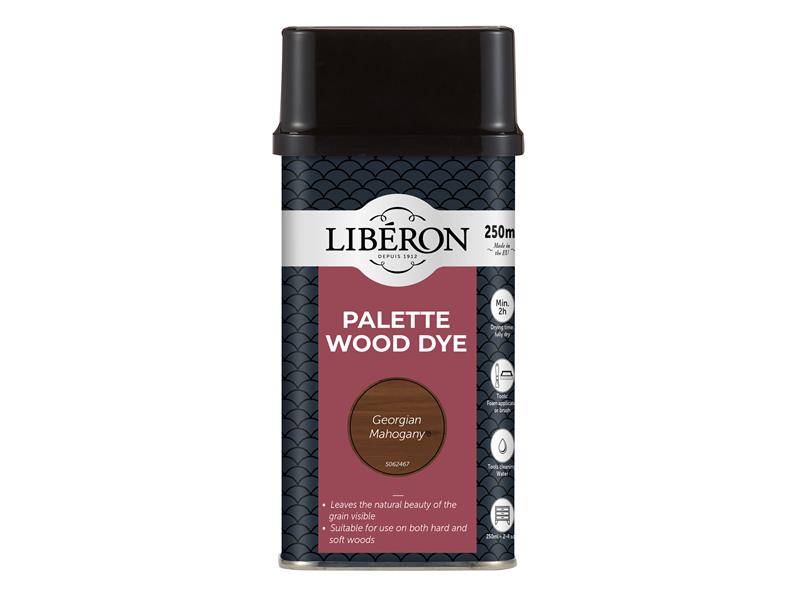 LIBWDPGM250N - Palette Wood Dye Georgian Mahogany 250ml