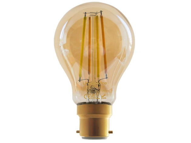 LTHFEB225W - Wi-Fi LED BC (B22) GLS Filament Dimmable Bulb, White 470 lm 4.5W
