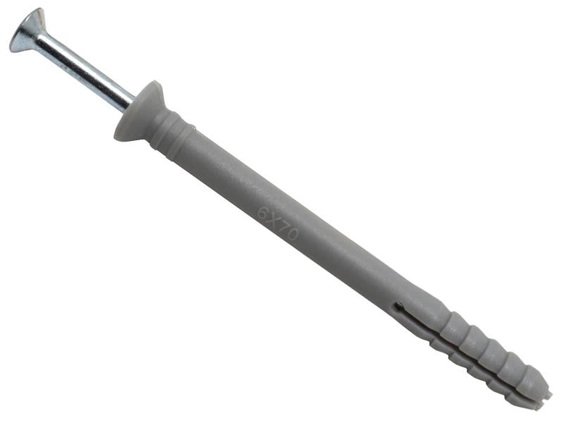 MAMHF670 - Nylon Hammer-In Fixing 6 x 70mm (100)