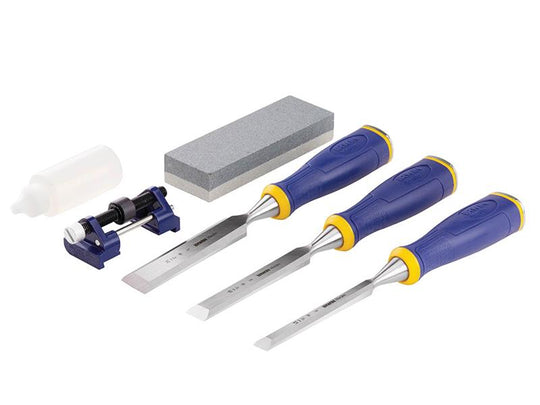 MARS500S3SS - MS500 ProTouch™ All-Purpose Chisel Set, 3 Piece + Sharpening Kit