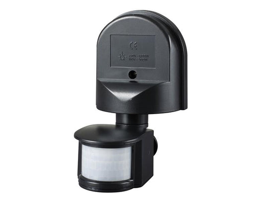 MDNPIR180B - Wall Mounted PIR Motion Detector Black